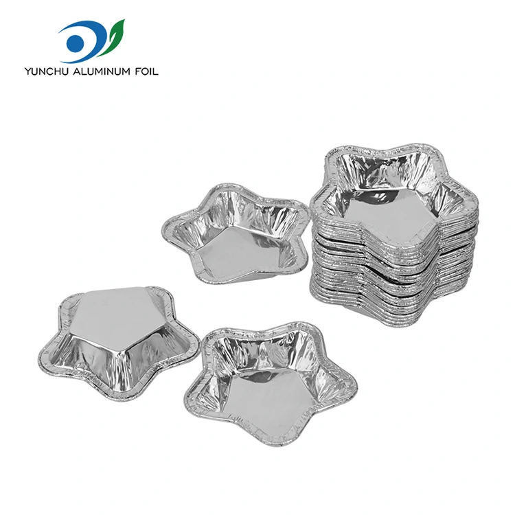 Aluminyo na aluminyo foil tart tasa para sa baking aluminyo foil food container