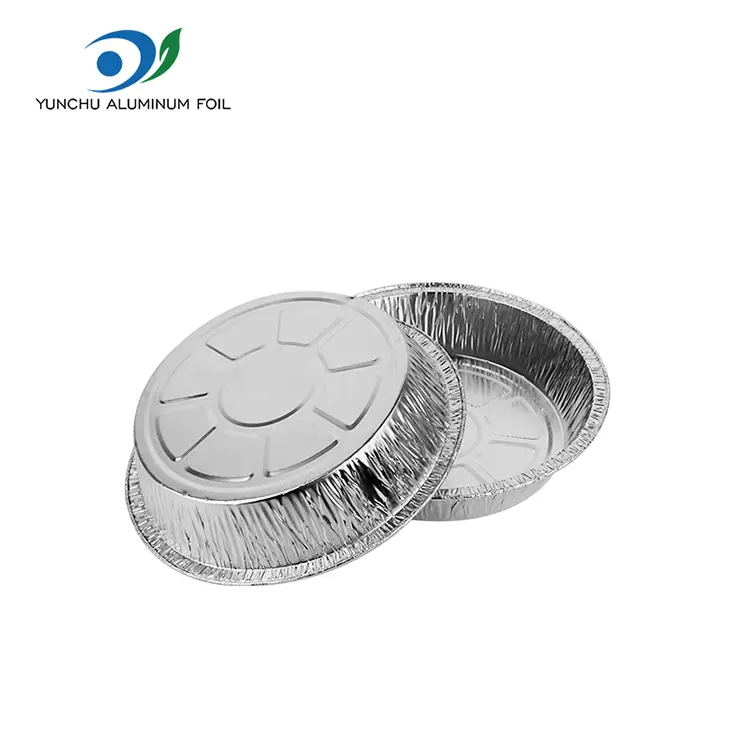 Makapal na Silver Round Foil Container Para sa Paghahatid ng Pagkain